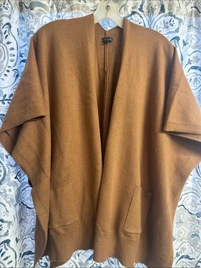 Coco + Carmen Open-Front Cardigan in Camel